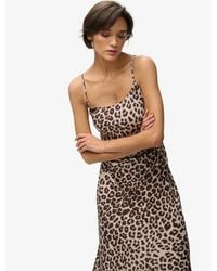 Superdry - & Co Printed Maxi Slip Dress - Lyst