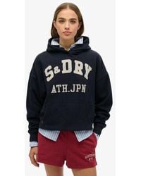 Superdry - Athletic Essentials Hoodie Met Applicatie En Losse Pasvorm - Lyst