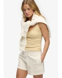 Superdry - & Co Athletic Essentials V Neck Pointelle Cami Top - Lyst