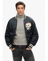 Superdry - Fully Lined Embroidered Sukajan Bomber Jacket - Lyst