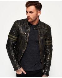 Men's Superdry Leather jackets from $62 | Lyst