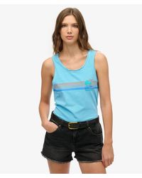 Superdry - & Co Outdoor Stripe Scoop Neck Tank Top - Lyst
