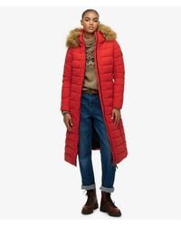 Superdry - & Co Arctic Long Puffer Coat - Lyst
