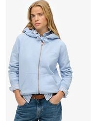 Superdry - Essential Logo Hoodie Met Rits - Lyst