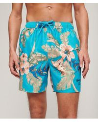 Superdry - Short de bain à imprimé hawaïen recyclé longueur 43 cm - Lyst