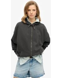 Superdry - Studios Hoodie Met Rits - Lyst