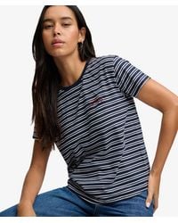 Superdry - & Co Essential Logo Striped Fitted T-shirt - Lyst