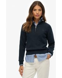 Superdry - Essentials Slim Half Zip Knit - Lyst