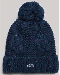Superdry - & Co Cable Knit Bobble Beanie - Lyst
