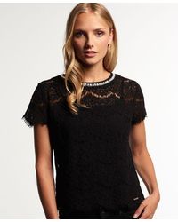 Superdry - Lacy Jewel Shell Top - Lyst