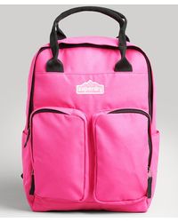 Superdry Mesh Pocket Backpack And Pencil Case Pink | Lyst
