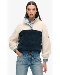 Superdry - & Co Super Soft Mash Up Teddy Fleece - Lyst