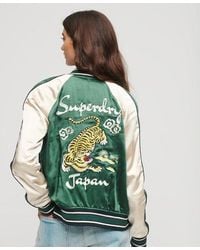 Superdry - Fully Lined Embroidered Sukajan Bomber Jacket - Lyst