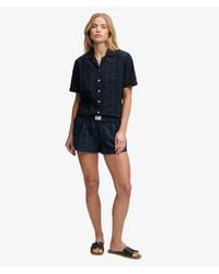 Superdry - & Co Cotton Broderie Beach Shorts - Lyst