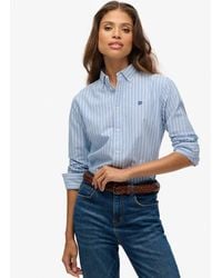 Superdry - Slim Oxford Button Down Long Sleeve Shirt - Lyst
