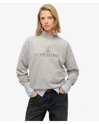 Superdry - & Co British Design Relaxed Crew Sweatshirt - Lyst
