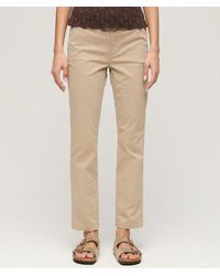 Superdry - Cotton Chino Trousers - Lyst