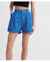 Superdry - & Co Denim A Line Shorts - Lyst
