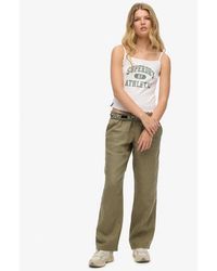 Superdry - Linen Pants - Lyst