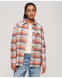 Superdry - Uperdry Check Ong Eeve Hirt - Lyst