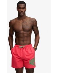 Superdry - Printed Logo 16-Inch Swim Shorts - Lyst