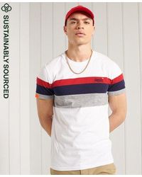 Superdry - Organic Cotton Classic Yarn Dyed Stripe T-Shirt Optic - Lyst
