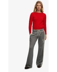 Superdry - & Co Athletic Essentials Stripe Flare joggers - Lyst