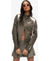 Superdry - Bench X & Co Bench Racer Shell Double Zip Jacket - Lyst