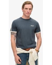 Superdry - & Co Essential Logo Retro Striped Crew Neck T-shirt - Lyst