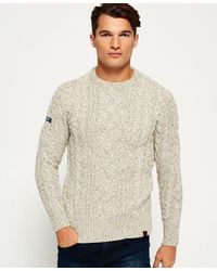 Superdry - Jacob Heritage Crew Neck Jumper Porridge Twist - Lyst