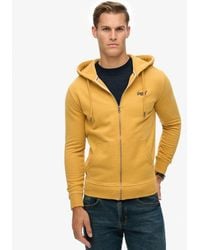 Superdry - Essential Logo Half Brushed Zip Hoodie - Lyst