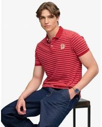 Superdry - & Co Vintage Stripe Jersey Polo Shirt - Lyst