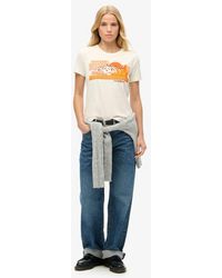 Superdry - & Co Outdoor Stripe Fitted Crew Neck T-shirt - Lyst