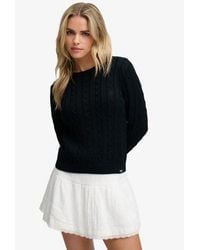 Superdry - & Co Essentials Cable Knit Jumper - Lyst