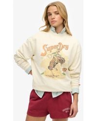 Superdry - & Co Souvenir Graphic Loose Crew Sweatshirt - Lyst