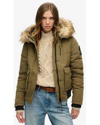 Superdry - & Co Everest Hooded Bomber Jacket - Lyst