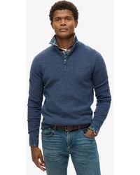 Superdry - & Co Merino Half Zip Jumper - Lyst