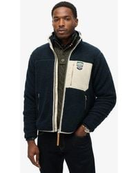 Superdry - & Co Vintage Retro Borg Fleece Jacket - Lyst