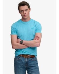 Superdry - Essential Logo Embroidered Neon T-Shirt - Lyst