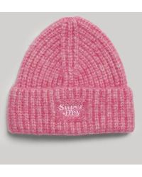 Superdry - Rib Knit Beanie Hat - Lyst