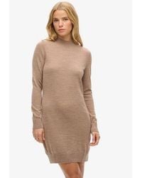 Superdry - Lightweight Knitted Merino Knit Dress - Lyst