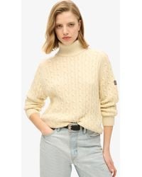 Superdry - Slouchy Cable Coltrui - Lyst
