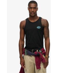 Superdry - & Co Contrast Script Vest - Lyst