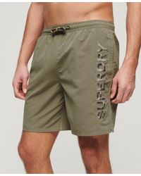 Superdry - Premium Embroidered 17-inch Swim Shorts - Lyst