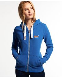 Superdry - Label Primary Zip Hoodie New Royal - Lyst
