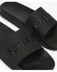 Superdry - & Co Premium Metallic Pool Sliders - Lyst