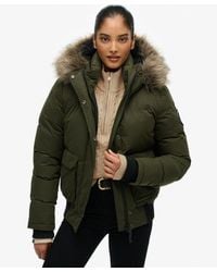 Superdry - & Co Everest Microfibre Ella Bomber Jacket - Lyst