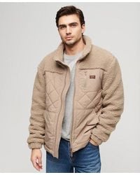 Superdry - Classic Quilted Sherpa Workwear Hybrid Jacket - Lyst