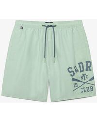 Superdry - & Co Printed Logo 16-inch Swim Shorts - Lyst