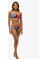 Superdry - & Co Tropical Cheeky Bikini Briefs - Lyst